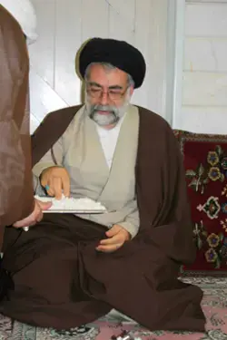عکس مرحوم سید محمد محسن حسینی طهرانی در مراسم عید غدیر